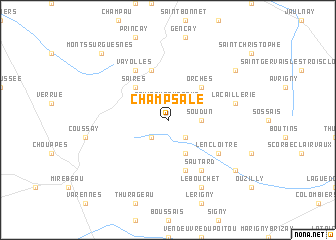 map of Champ Salé