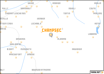 map of Champsec