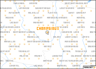 map of Champsiaux