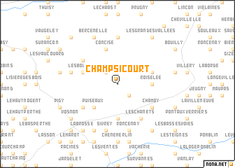 map of Champsicourt