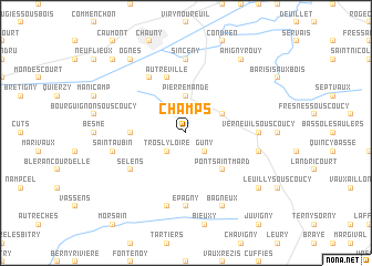 map of Champs