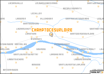 map of Champtocé-sur-Loire