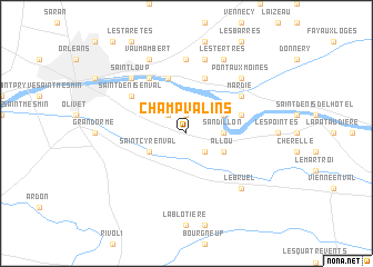 map of Champvalins