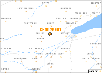 map of Champvent