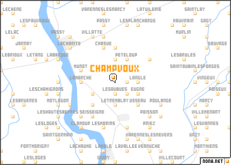 map of Champvoux