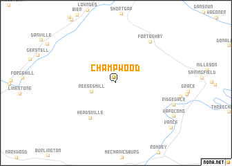 map of Champwood