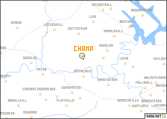 map of Champ