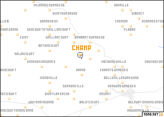 map of Champ