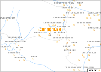 map of Cham Qal‘eh
