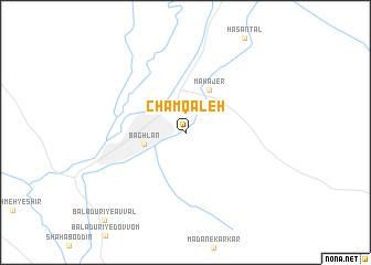 map of Cham Qal‘eh