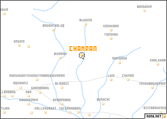 map of Chamrān