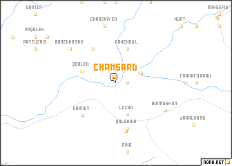 map of Cham Sārd