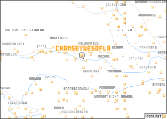 map of Cham Şeyd-e Soflá