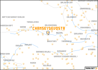 map of Cham Şeyd-e Vosţá