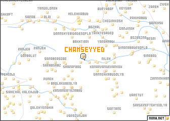 map of Cham Seyyed