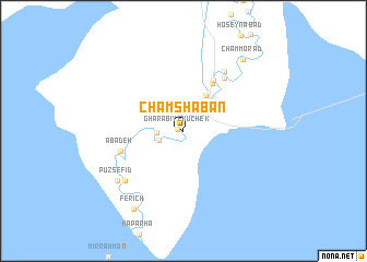 map of Cham Sha‘bān