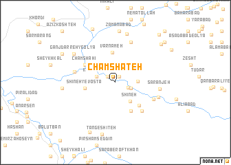 map of Cham Shateh