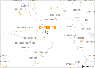 map of Cham Sīāh