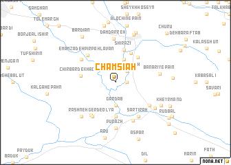 map of Cham Sīāh