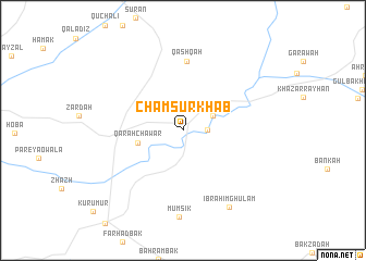map of Cham Surkhāb