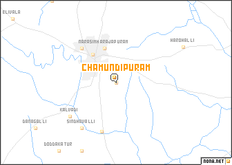 map of Chāmundi Puram