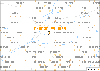 map of Chanac-les-Mines