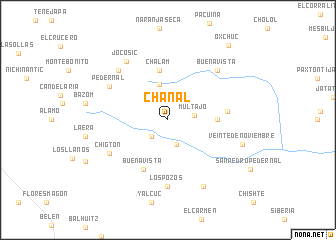 map of Chanal