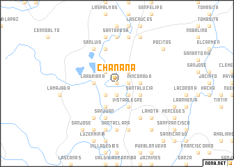 map of Chanana