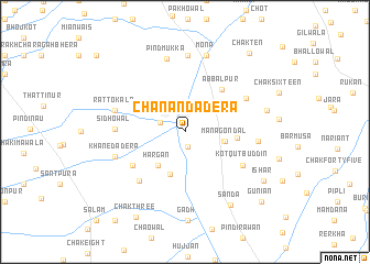 map of Chanan da Dera