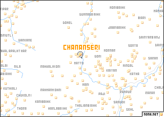 map of Chanan Seri