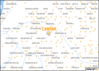 map of Chanan