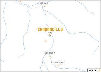 map of Chañarcillo