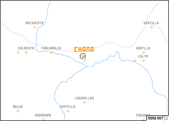 map of Chaña