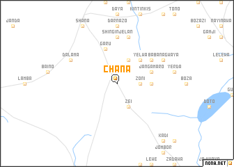 map of Chana