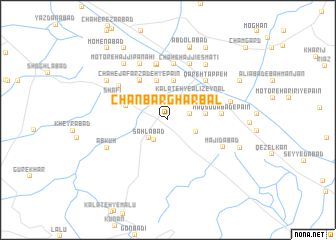 map of Chanbar Gharbāl