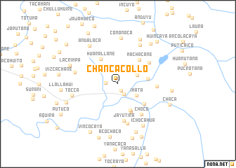 map of Chancacollo
