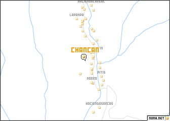map of Chancán