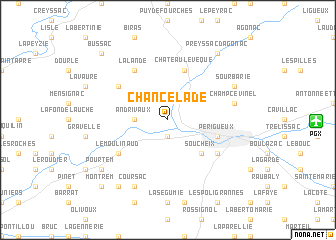 map of Chancelade