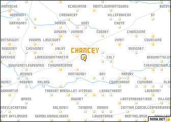 map of Chancey