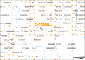 map of Chāndail