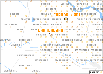 map of Chandāljāni