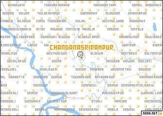 map of Chandana Srirāmpur