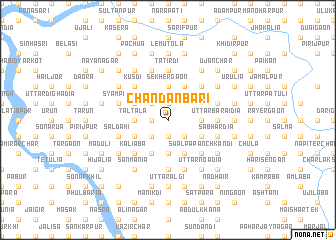 map of Chandanbāri