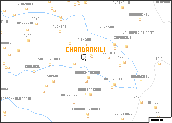 map of Chandan Kili