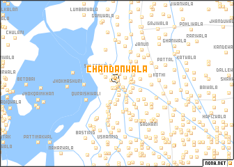 map of Chāndanwāla