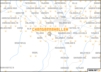 map of Chandar Maḩalleh