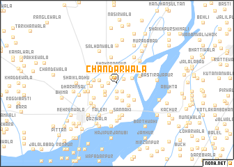 map of Chandarwāla