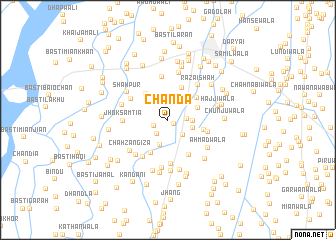 map of Chānda