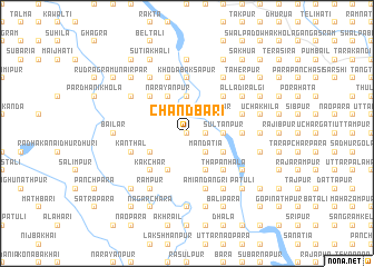 map of Chāndbāri