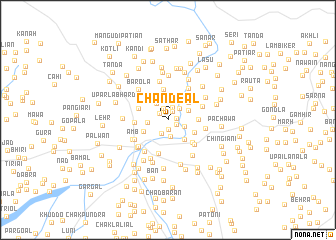 map of Chandeāl